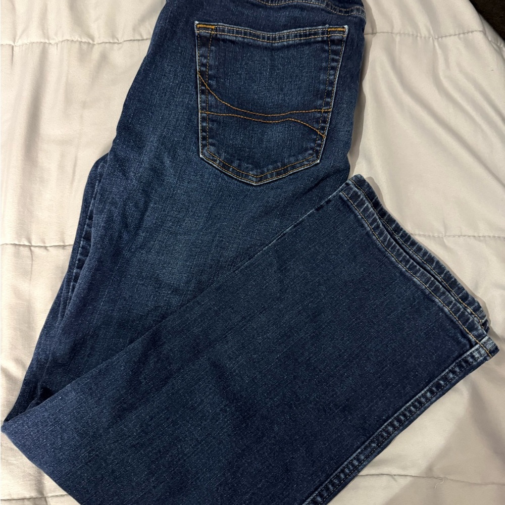 Hollister Dark Blue Straight Leg Jeans